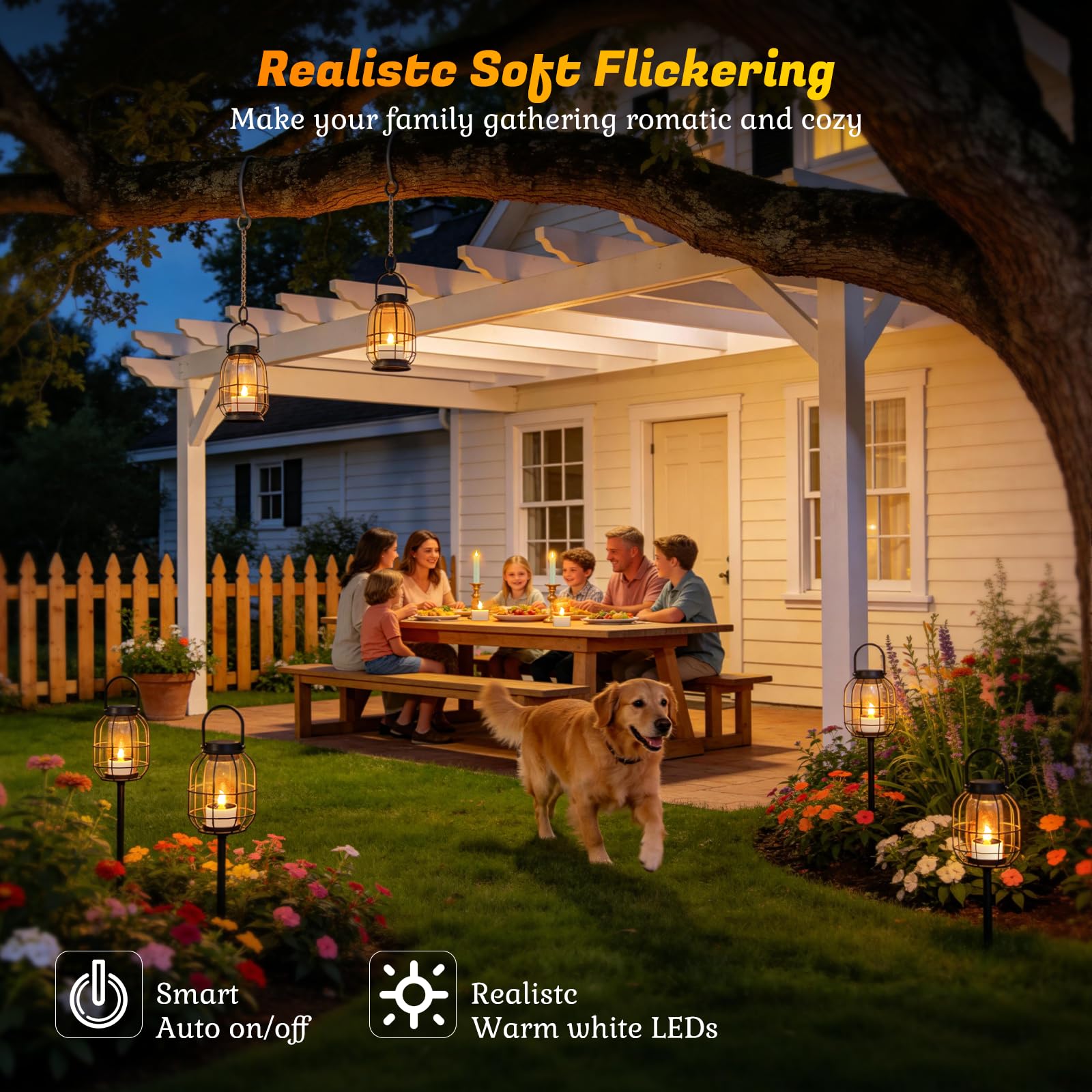 Solar Tea Lights - Waterproof LED Candles -8 Solar Tea Lights - Waterproof LED Candles -8