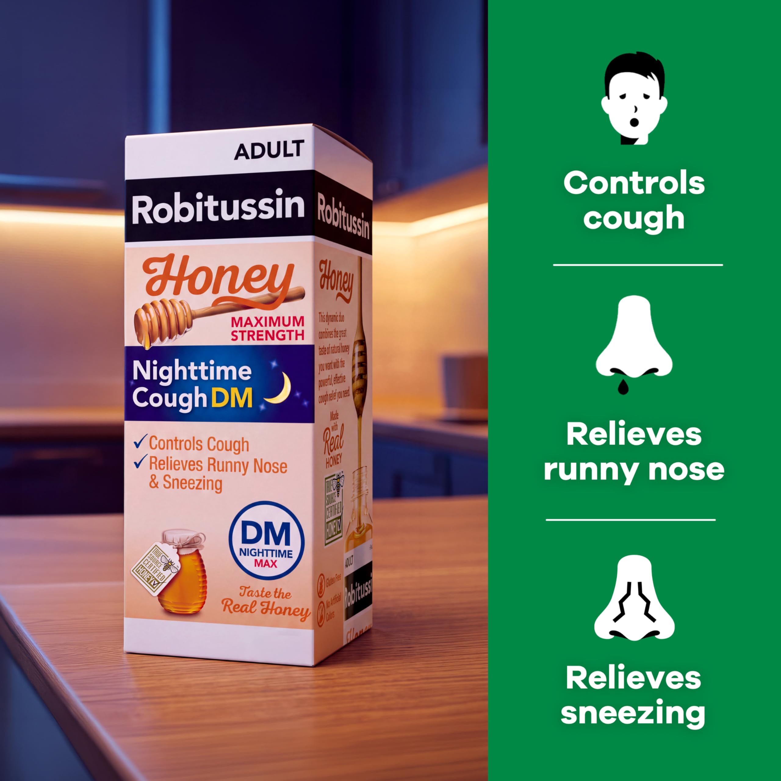 Robitussin Honey DM Max, Day and Night Formulas, 8 fl oz, 2 Pack — Amazon image 4