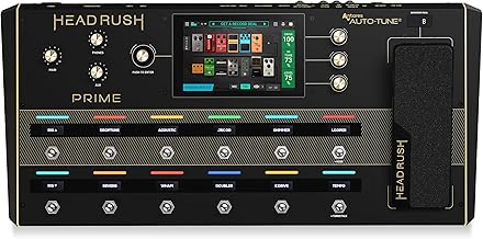 HeadRush Prime - Guitar and Vocal Multi Effects Pedal and Amp Modeling Processor with Amp Cloner, Antares Auto-Tune, WiFi, Touchscreen, Looper and Bluetooth