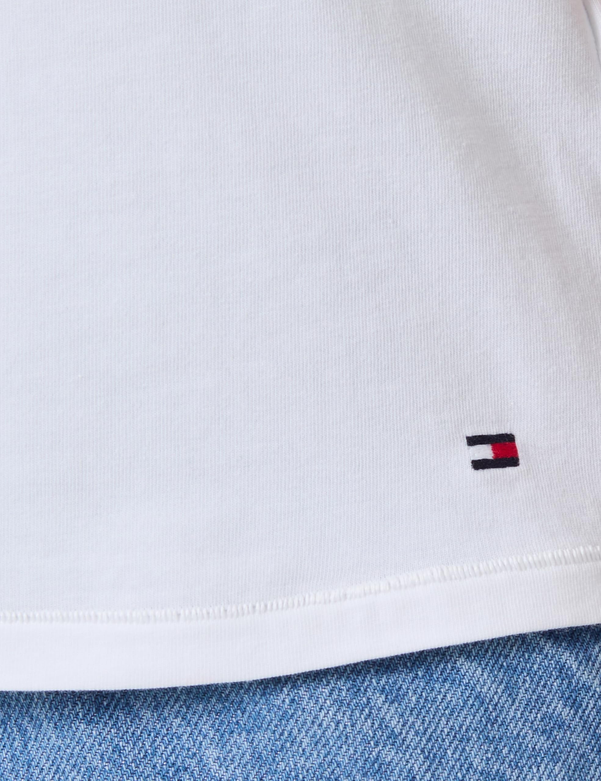 TOMMY HILFIGER Damski top bez rękawów UW0UW05748, fioletowy, L, Fioletowy (biały/jasnoszary Hthr), L