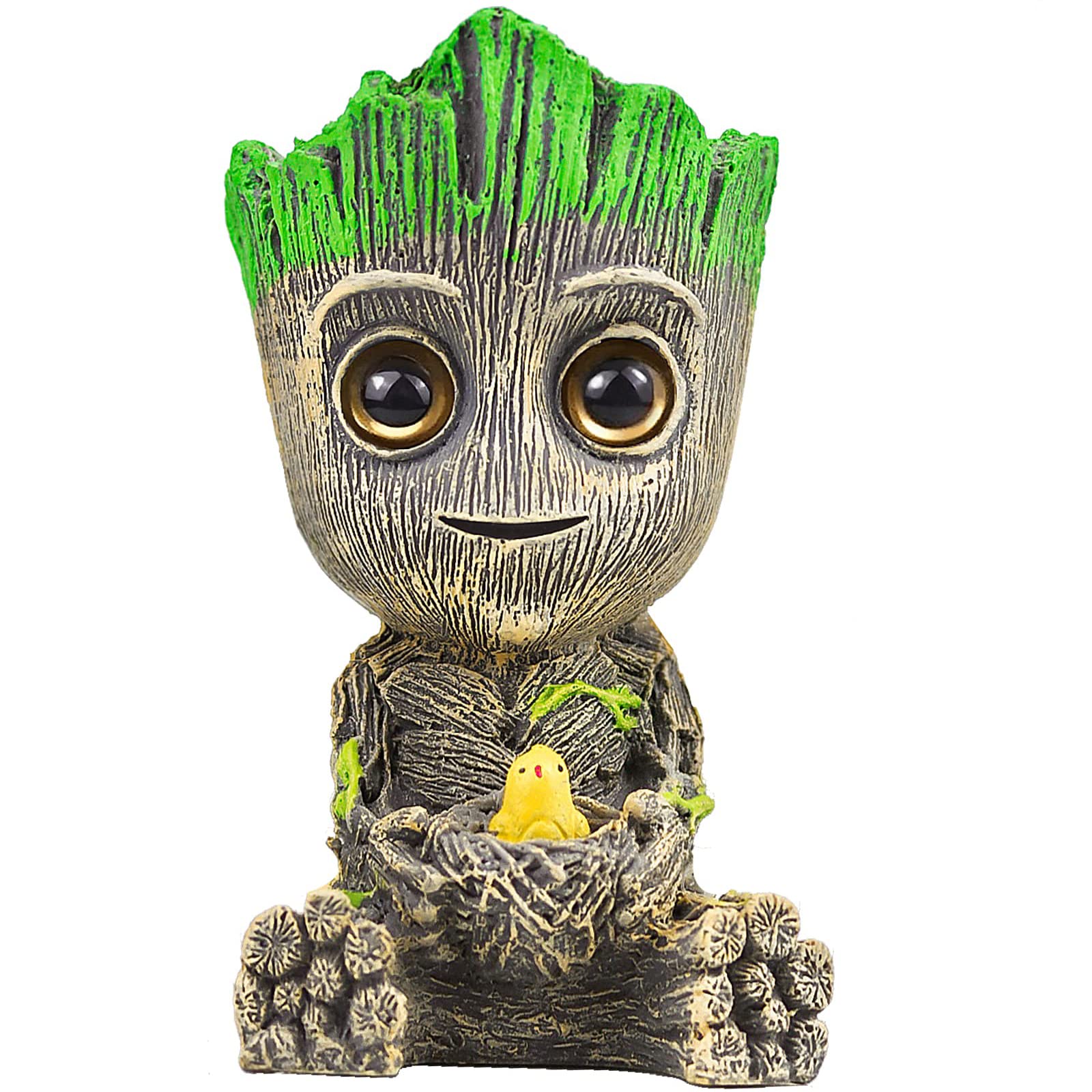KAIAIWLUO Decoraciones de Burbujas de Aire para Acuario,Acuario Groot Figura de Resina para Pecera Bomba de Oxígeno para Decoración de Acuario