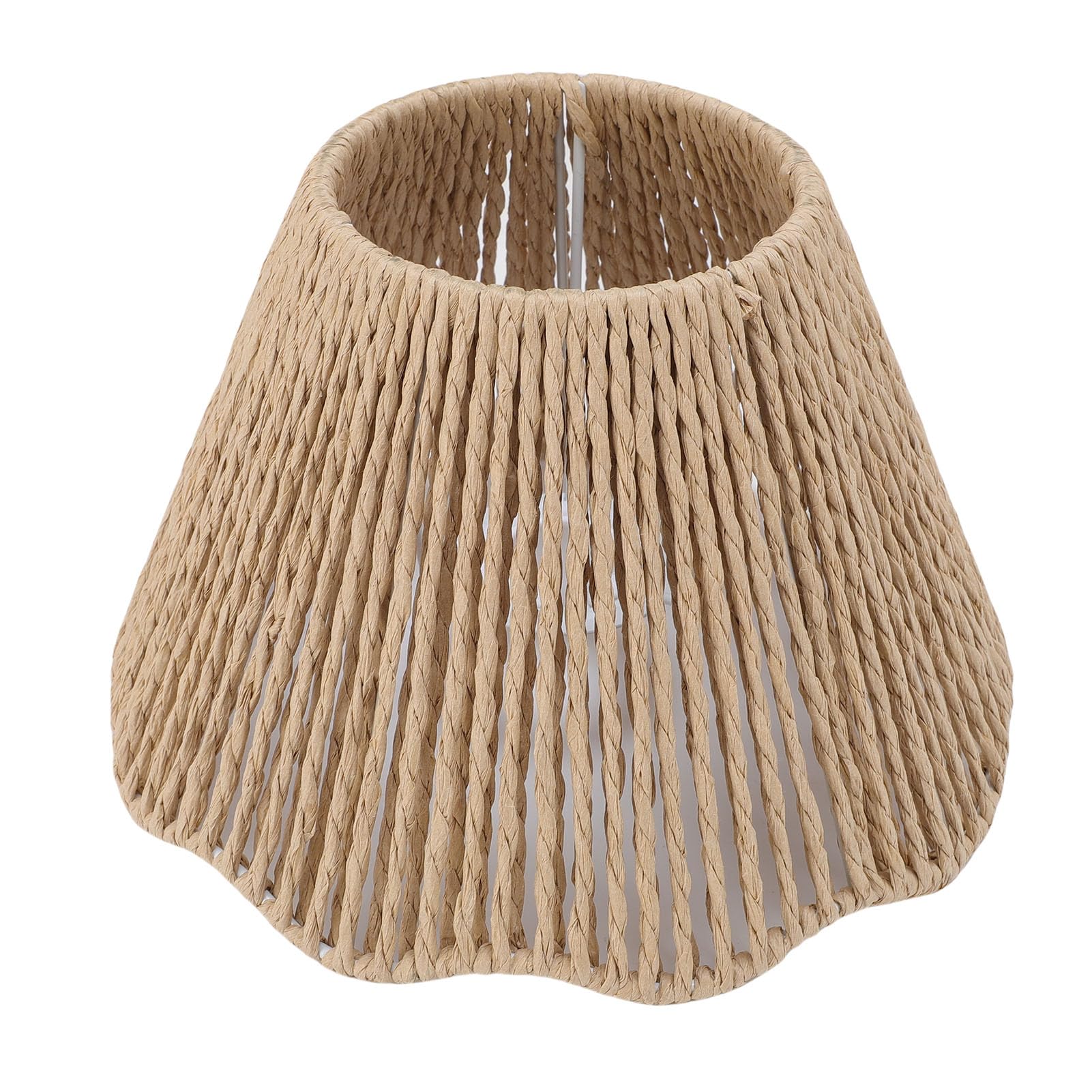 Sorandy Rattan Lamp Shade, Hand Crafted Woven Lampshade, Boho Lamp Shade Replacement for Pendant Light Floor Table Wall Sconce