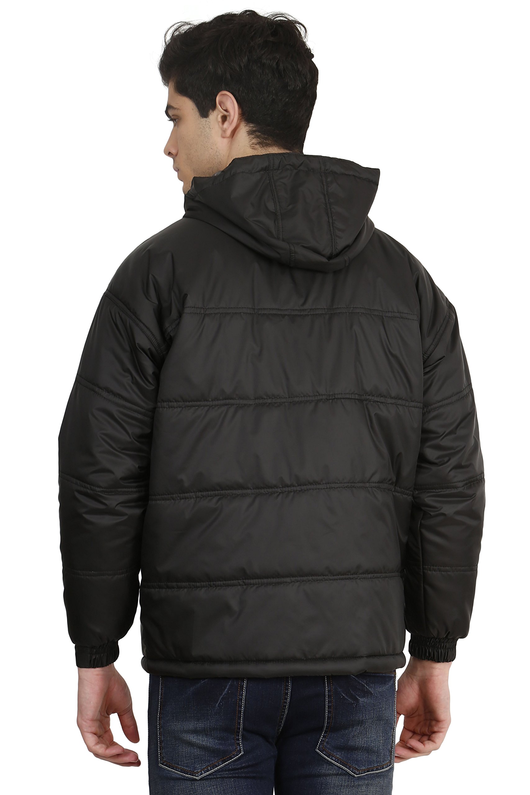 OJASS Jackets for Men Stylish Latest Puffer Winter Jacket for Men Standard Length Jacket Men Full Sleeves Bomber jackets for man winter wear with hoodie