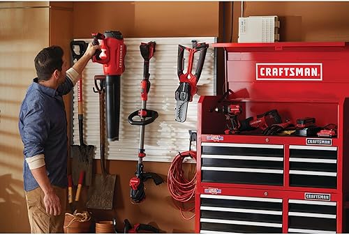 Miniatura 14 de CRAFTSMAN V20 - Kit combinado de recortadora de cuerdas y soplador de hojas, inalámbrico (CMCK297M1)