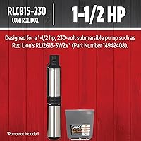 Vista 3 de Red Lion RLCB15-230 1.5-HP 230-Volt VMC Control Box for Submersible Well Pump, Grey, 640222