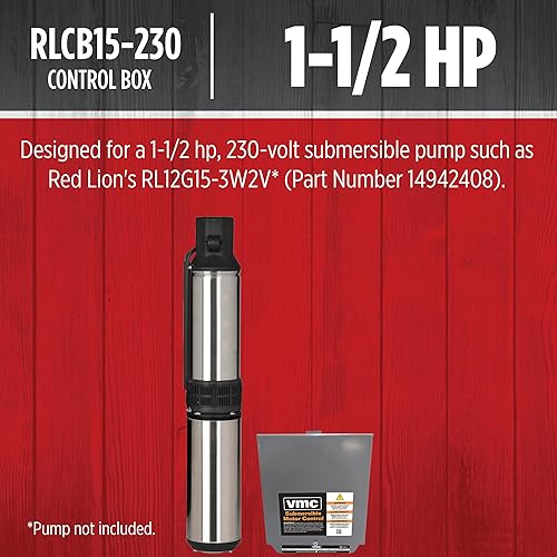 Miniatura 3 de Red Lion 640222 RLCB15-230 Caja de control de bomba de pozo VMC de 230 voltios, gris