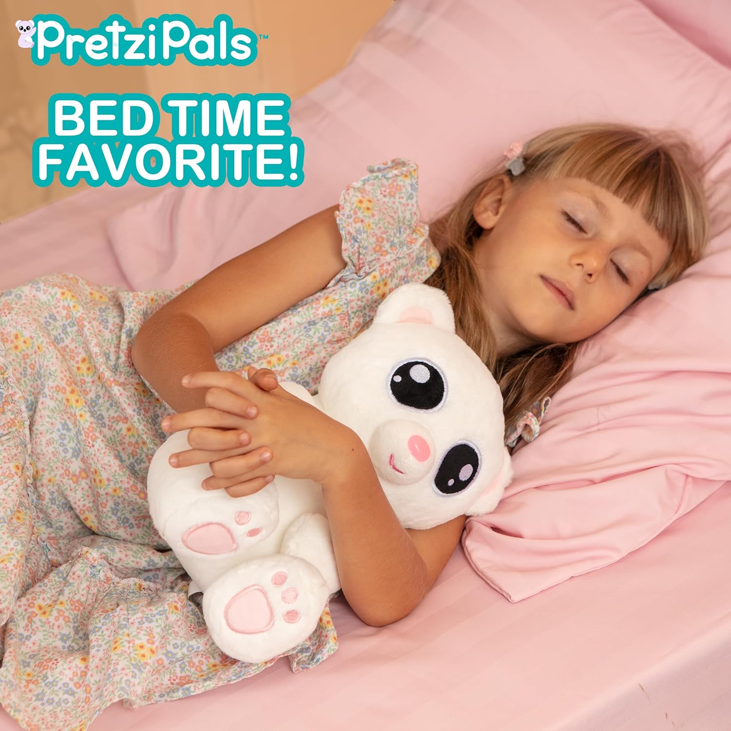 Plush White Teddy Bear - Stuffed Animal - 12 inches - Image 3