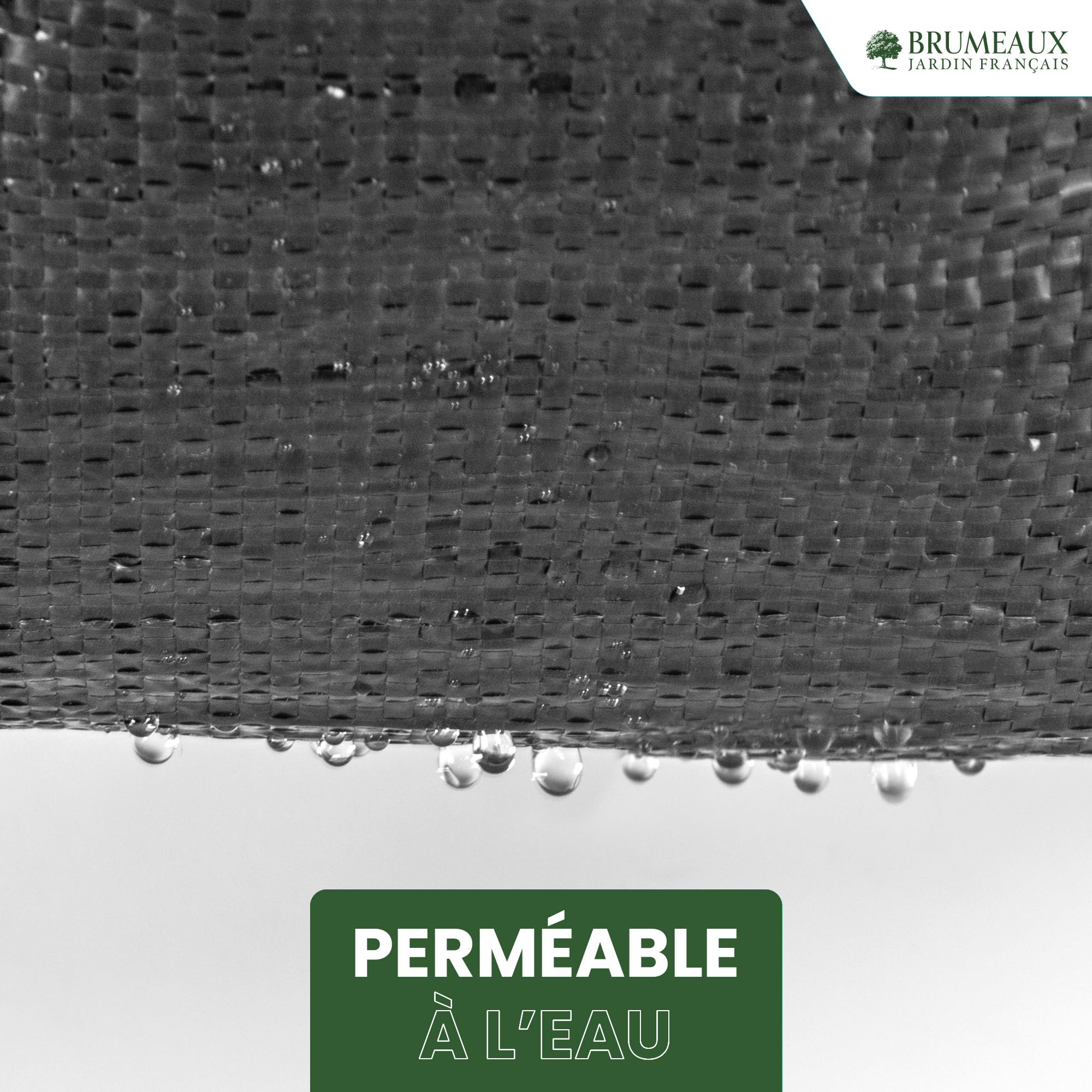 SKYLANTERN Toile de Paillage 130g/m² très épais - Geotextile Anti Repousse Gravier 50m x 1m (50m2) pour Terrasses et Allées - Bache Desherbant Anti Mauvaise Herbe 130g - Toiles de paillage Géotextile