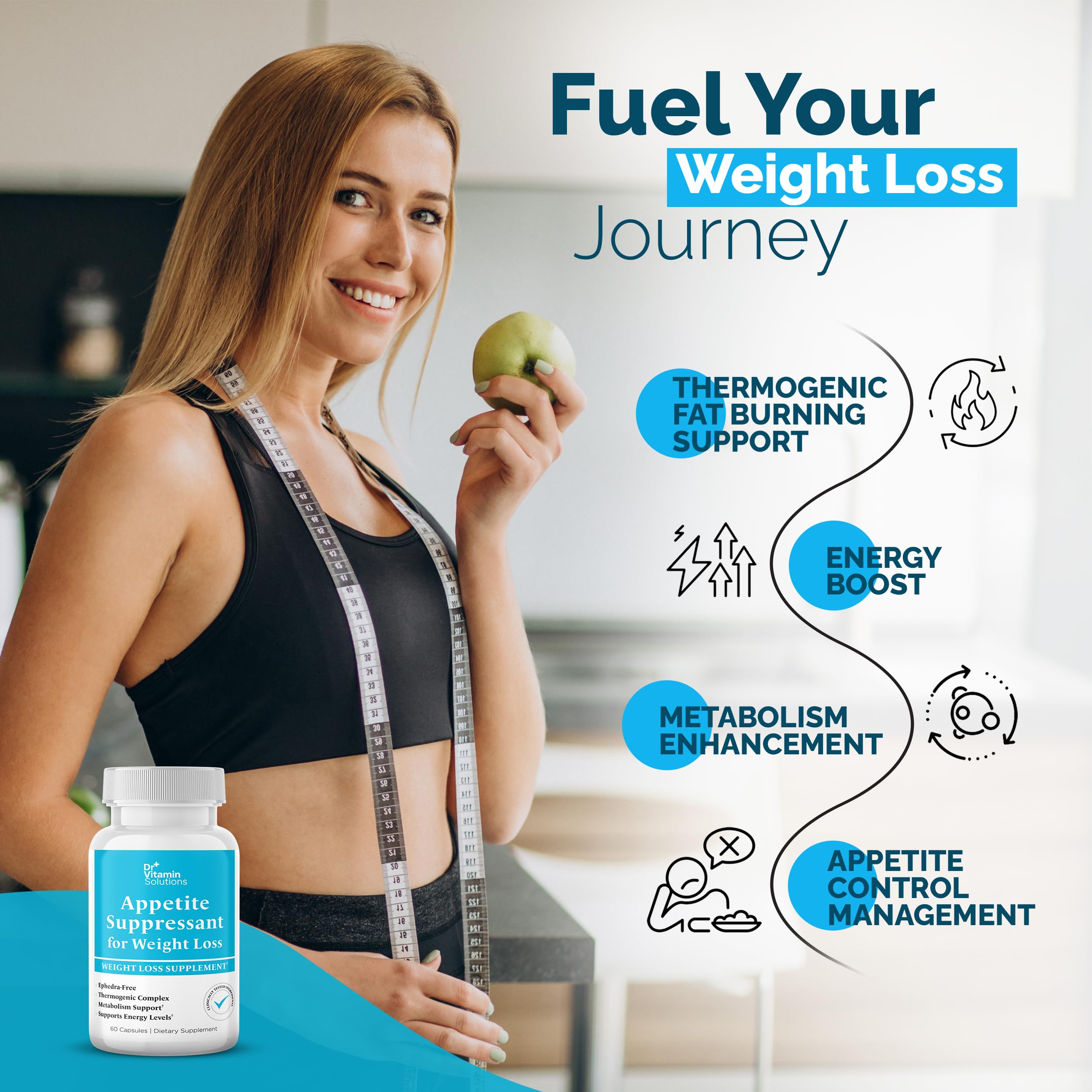 Appetite Suppressant for Weight Loss, Thermogenic Fat Burner for Women — Amazon image 3