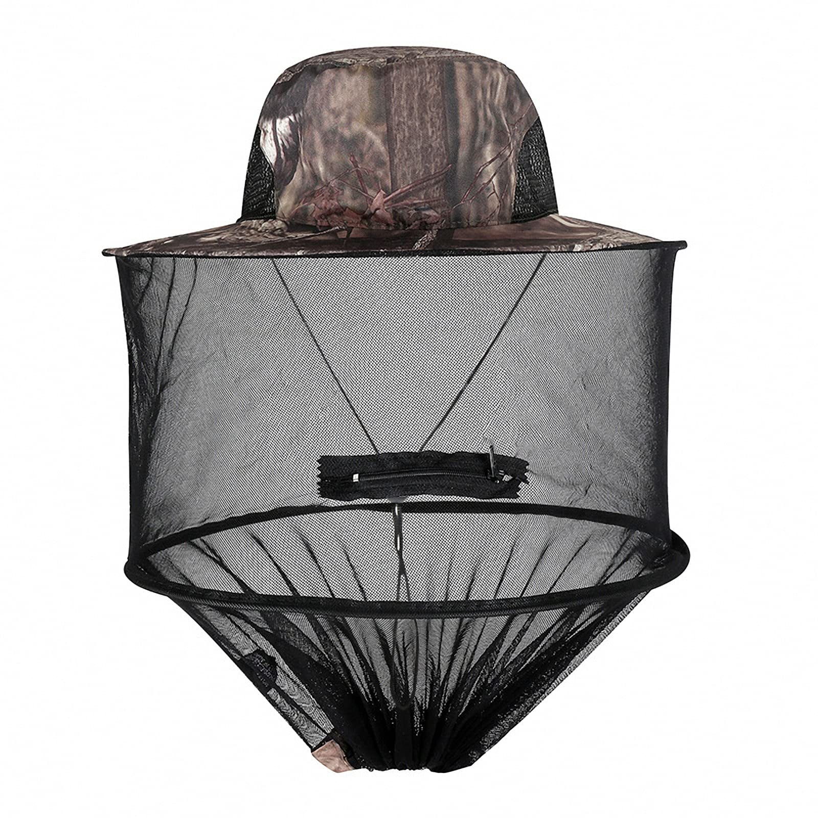 Midge Head Net Hat, Fishing Mesh Hat Camouflage(Style11)