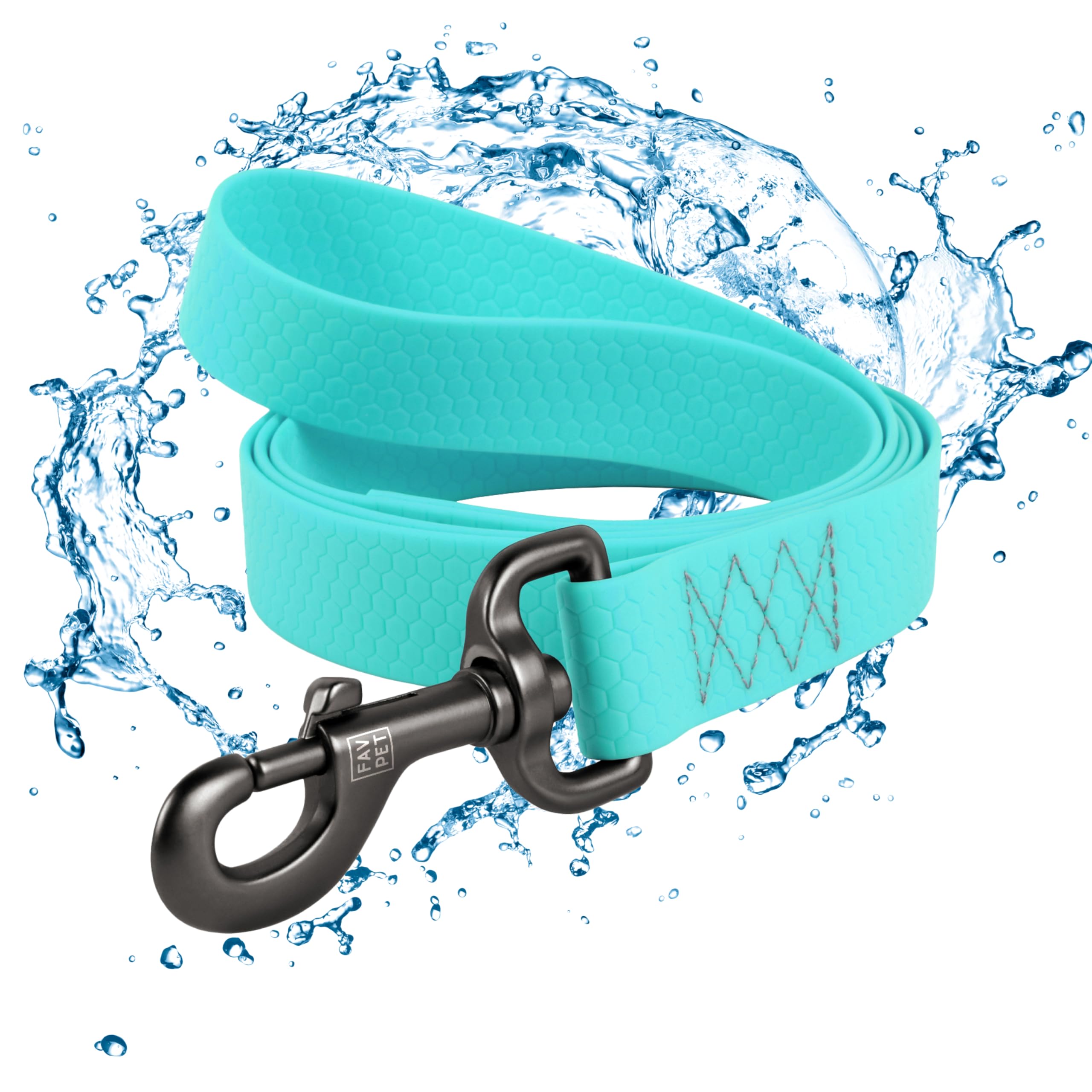 Laisse pour chien fluorescent phosphorescente et imperméable pour balade nocturne en XXL
