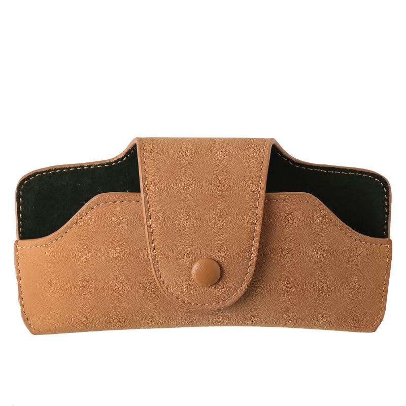 Suporte para Óculos de Sol no Para-Sol do Carro GELVTIC em Couro Sintético Marrom