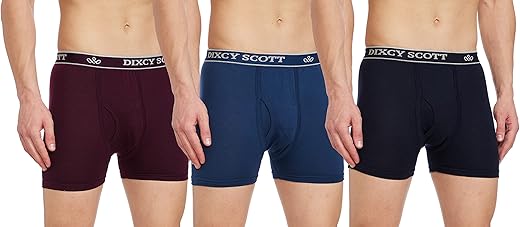 Dixcy Scott Men’s Cotton Originals Trunk Snug Fit Solid Innerwear – Crazy Trunk (Pack of 3)