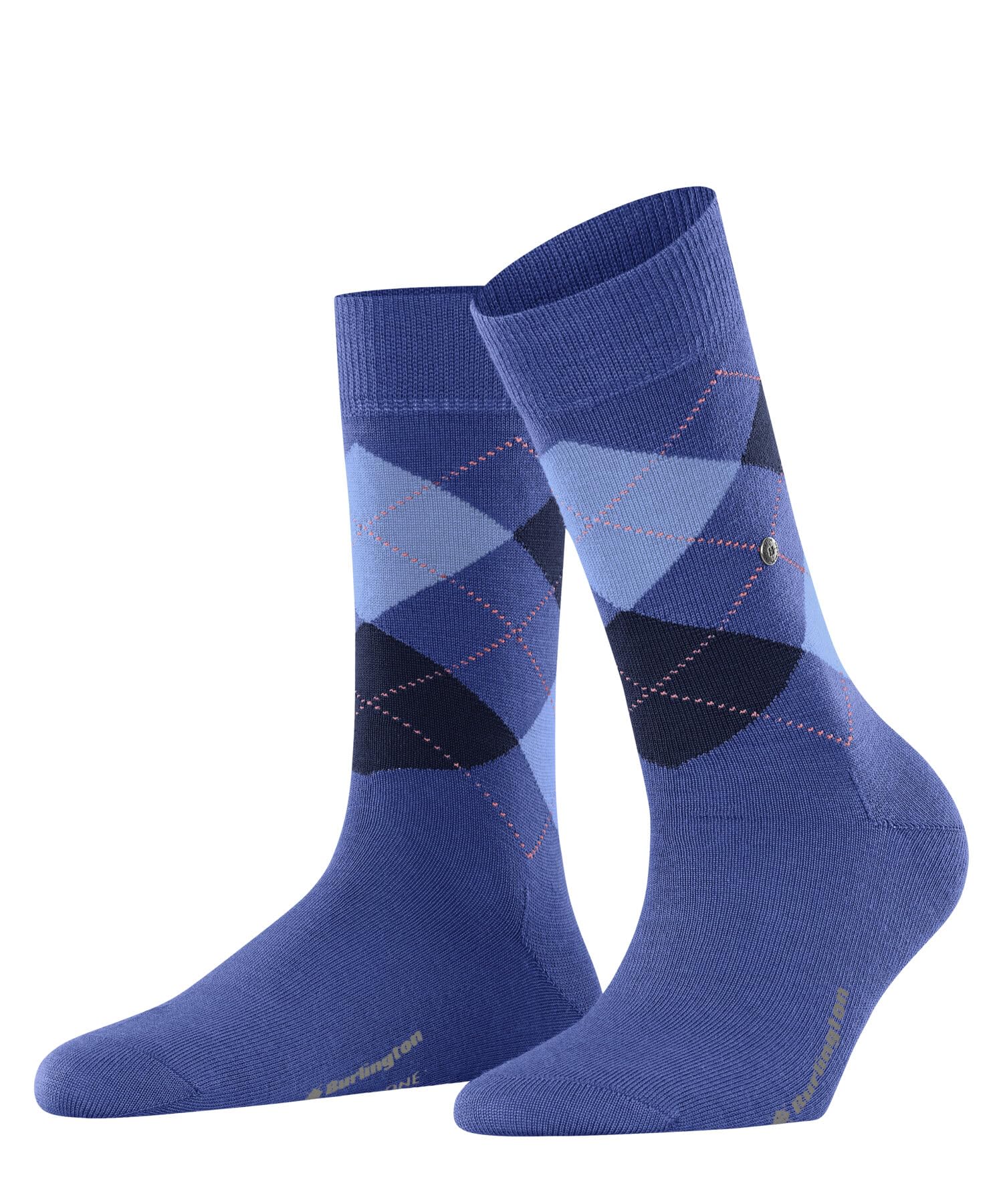Burlington Women's Marylebone W So Wool Patterned 1 Pair Socks, Blue River 6551, 3.5-7