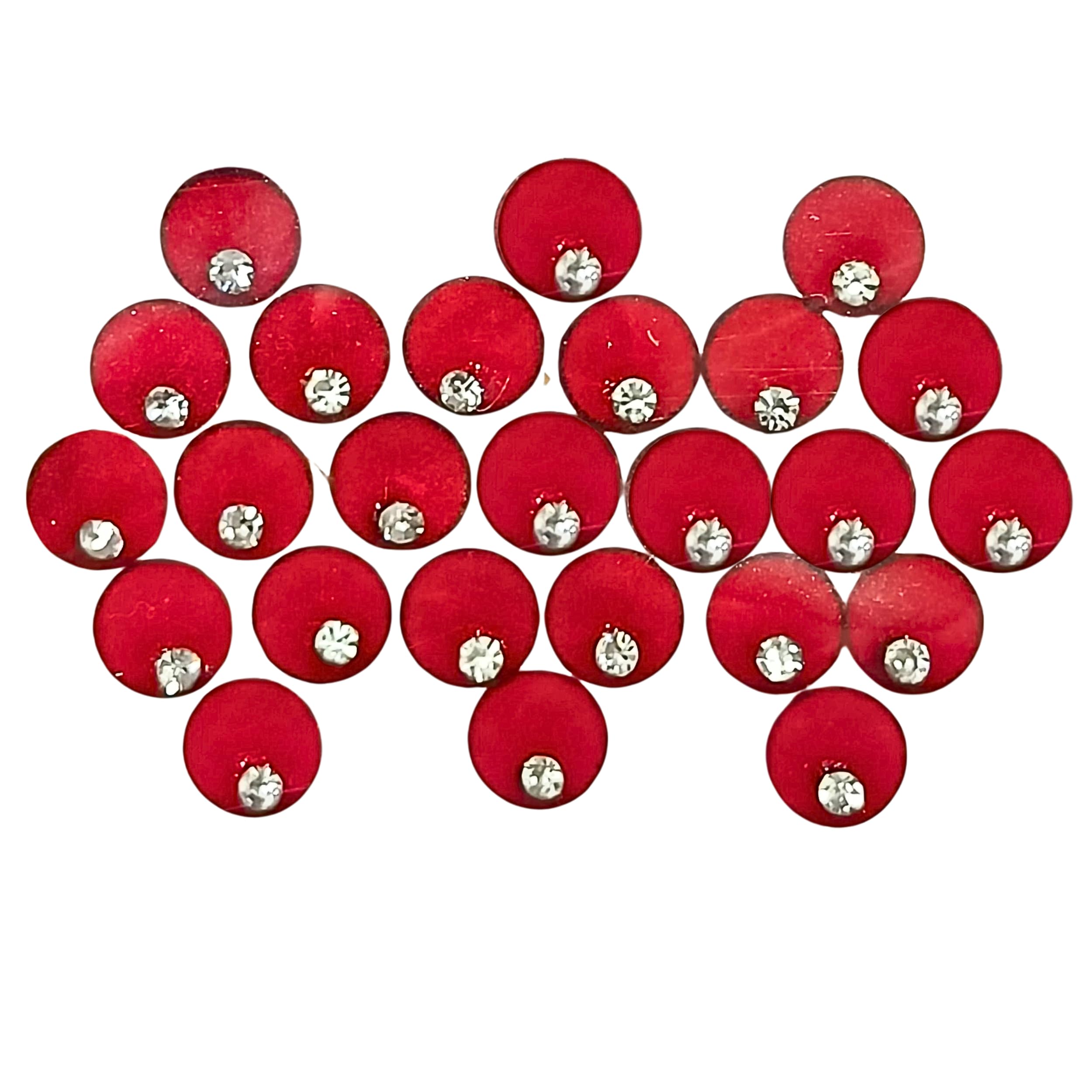 Traditional Bindi Indian Round Circle Premium Bindi Red Color Indian |  Desertcart Seychelles, image size:2500x2500