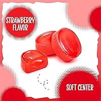 Vista 6 de Arcor Strawberry Bon Bons 2 Pound Bag Individually Wrapped Hard Candy Old Fashioned Bulk Red Candies with Sweet Strawberry Filling
