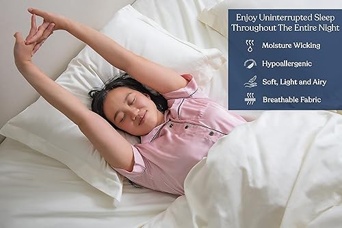 Miniatura 3 de Delara Sábana bajera ajustable 100% algodón orgánico con certificación GOTS, 400 hilos, algodón de fibra larga, ultra suave, sedoso, absorbe