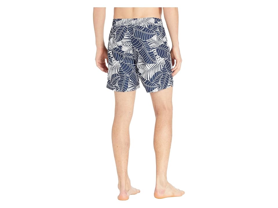 

Perry Ellis Printed Swim Shorts (Medieval Blue) Men's Swimwear, Navy