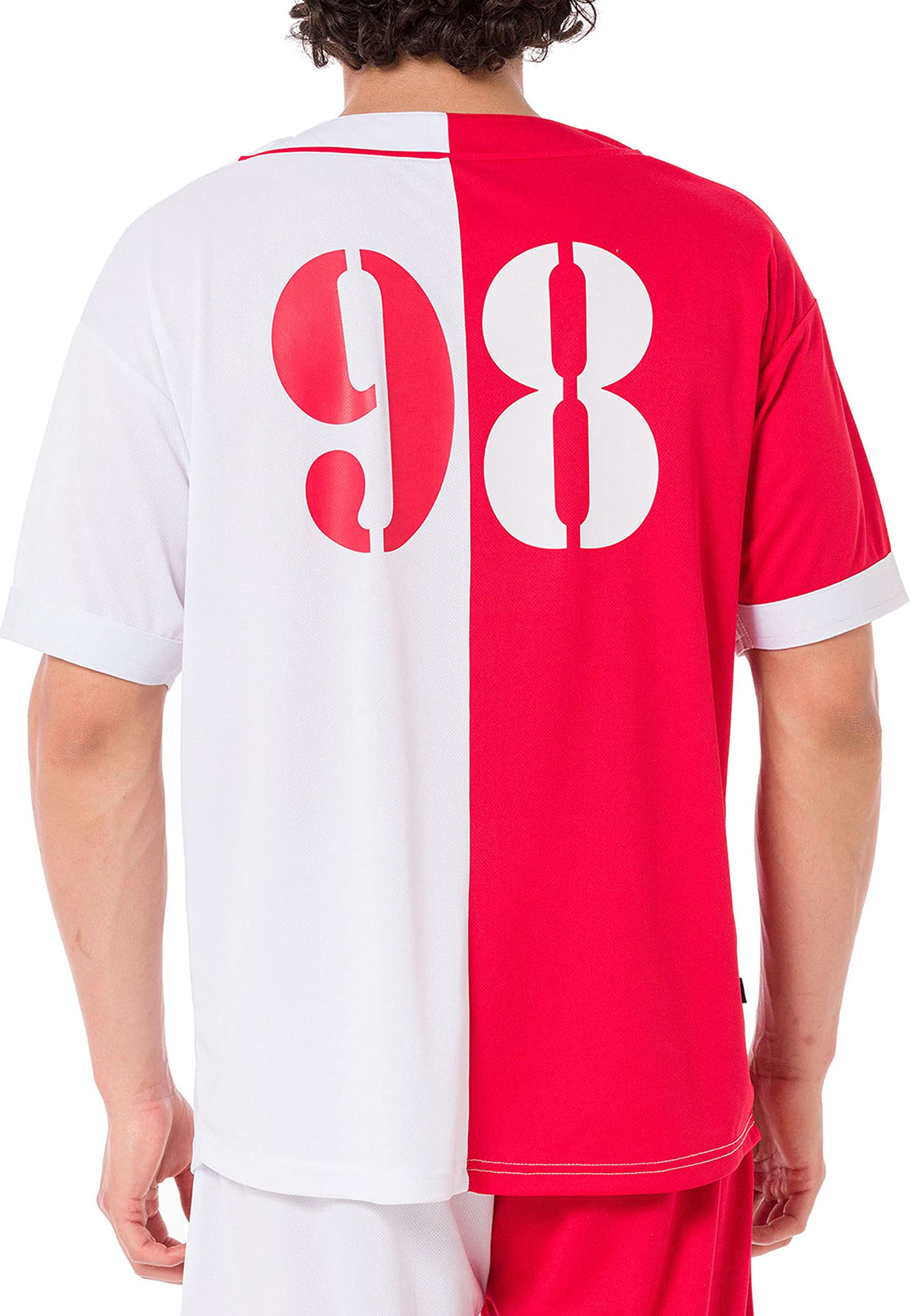 Redbridge Camiseta de béisbol de manga corta camiseta aireada camisa deportiva