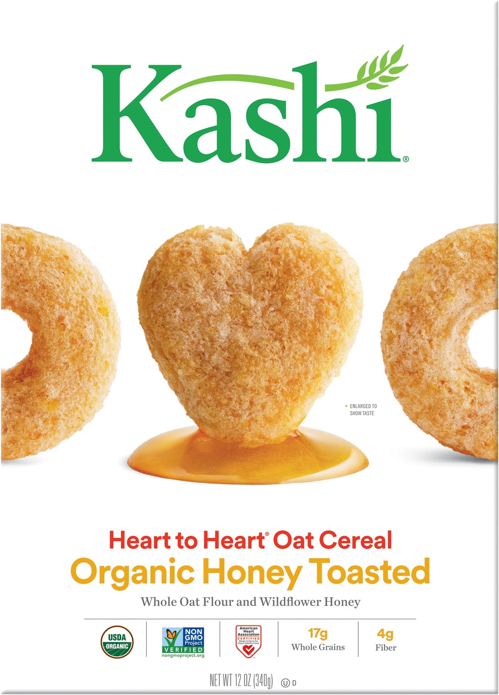 Heart To Heart Honey Toasted Oat Cereal, 12-Ounce Boxes (Pack of 6)