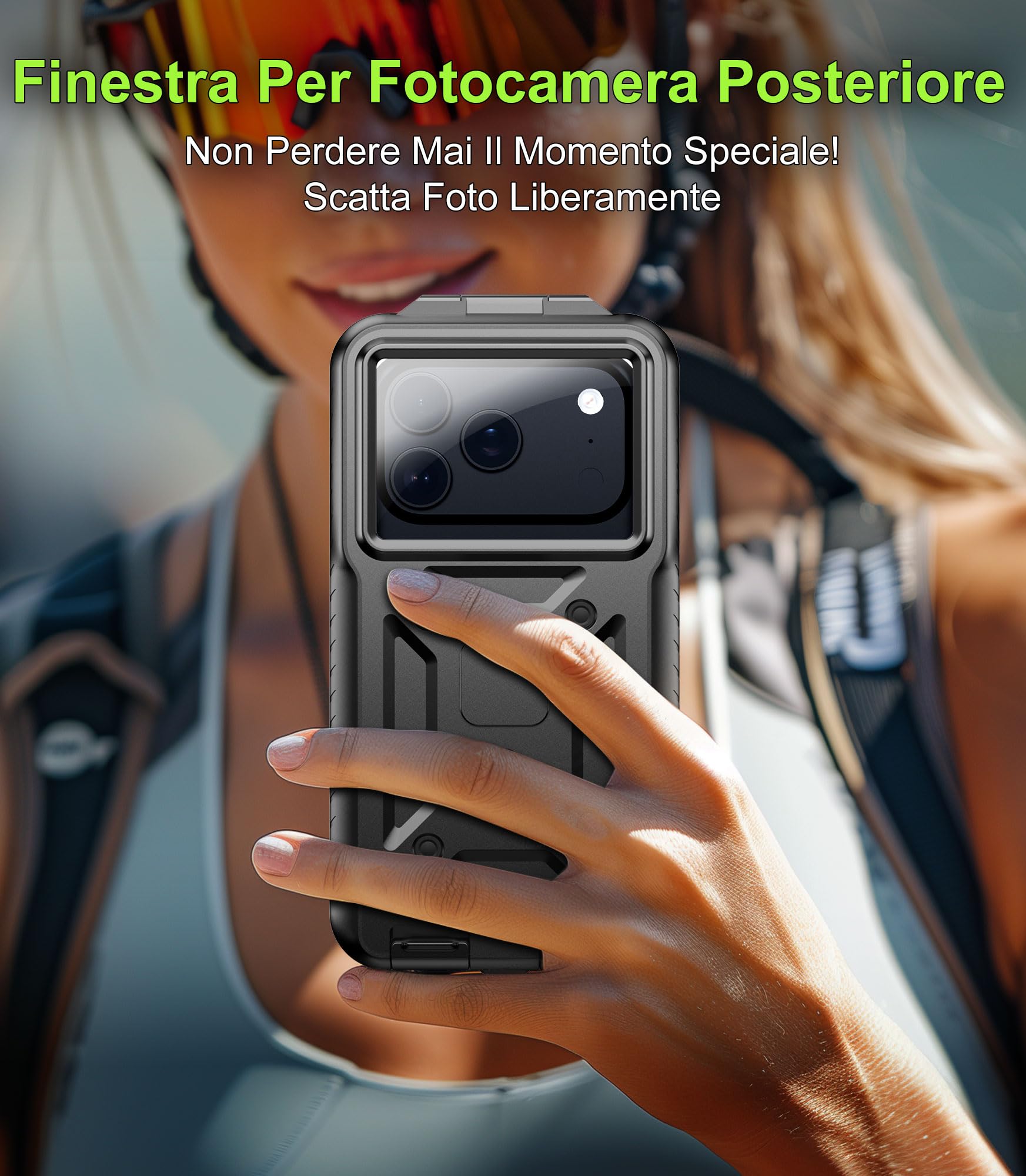 Cozycase 1s 1-Clic Antifurto Impermeabile Porta Telefono Bici Moto, Piccola | Supporto Cover Cell Universale Per iPhone 17 16 15 14 13 12 Mini Pro 16e 17e XR Samsung Galaxy S26 S25 S24 S23 S22 S21 Plus