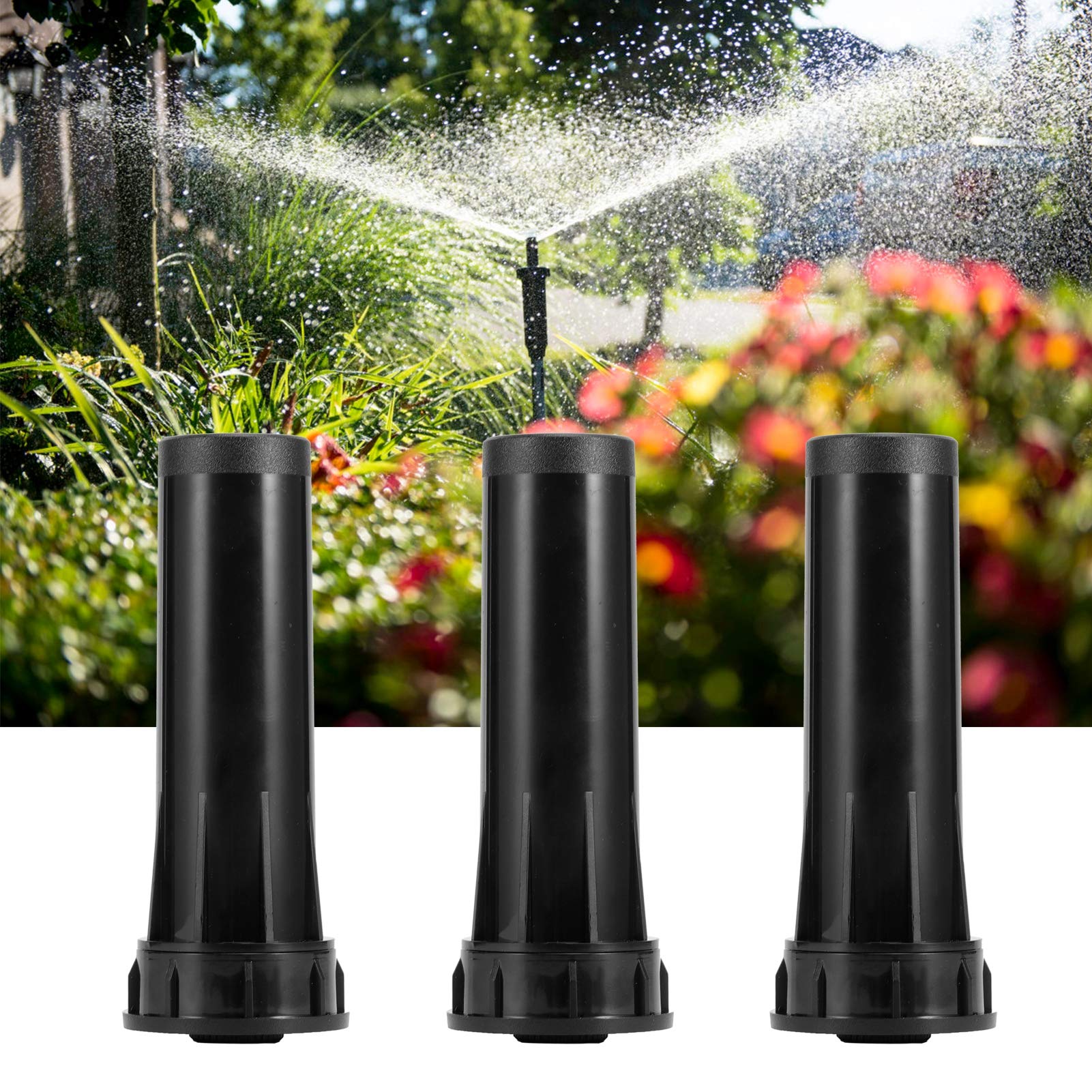 3 Pcs G1/2 Sprinkler, Adjustable Buried Sprinkler, Telescopic Irrigation Nozzle for Garden Lawn Greenhouse Balcony - Image 4