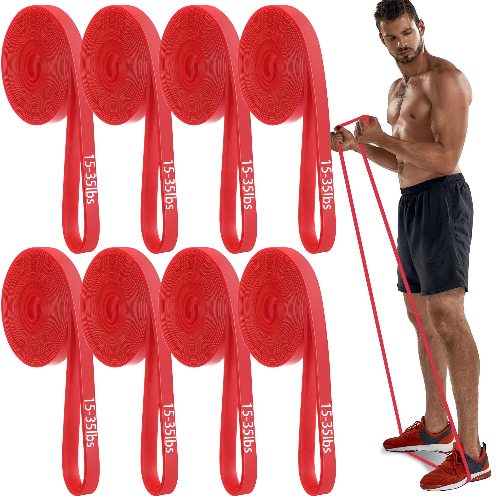 8 Pcs Resistance Bands Pull up Bands Pull up Assistance Bands Exercise Workout Bands for Working Out Muscle