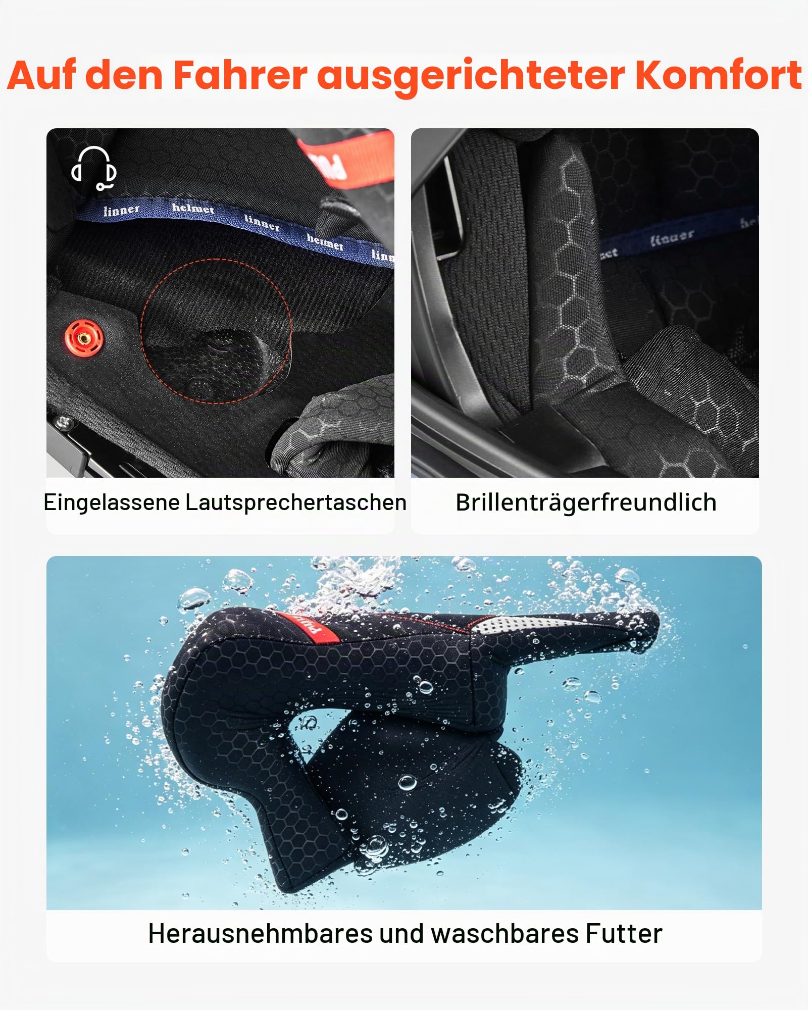 VEVOR Klapphelm mit Doppelvisier Größe M, Modularer Motorradhelm ECE 22.06 Zertifiziert, Straßenmotorradhelm für Erwachsene, Mopedhelm mit Bluetooth-Lautsprecherfach & Herausnehmbarem Innenfutter