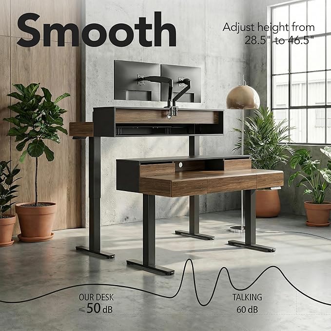 Escritorio Ajustable Electrico Standing Desk 120x67 cm con 5 miniatura 5