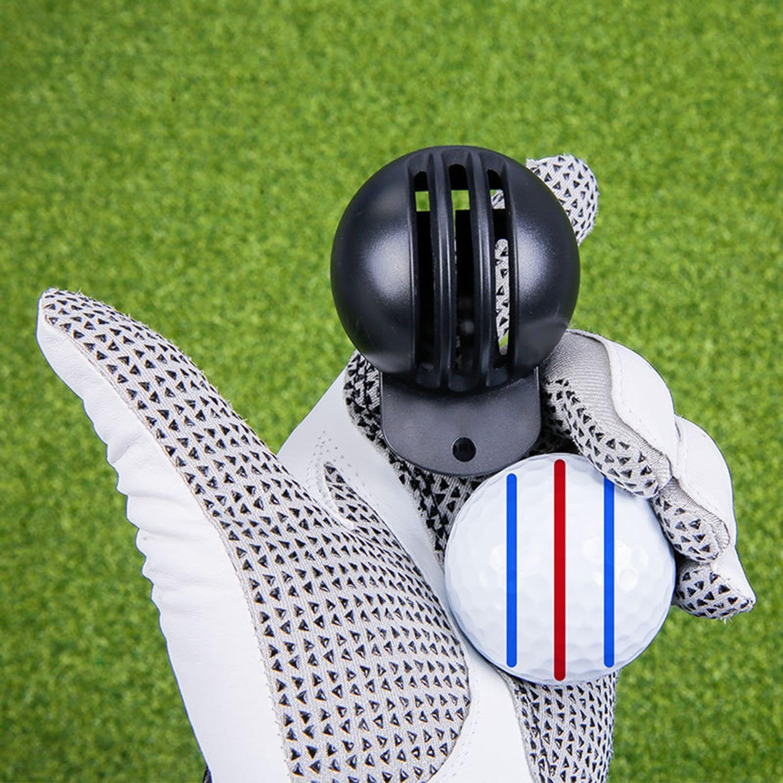 Golf Ball Marker Stencil, Golf Ball Alignment Tool Liner Ball Marking Clip With 2 Pieces Marker Pen, ABS Golf Marker Template - Image 3