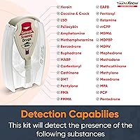 Vista 5 de Touch&Know Kit de prueba de drogas múltiples, detección general con resultados instantáneos, pruebas de 30 sustancias, kit de prueba