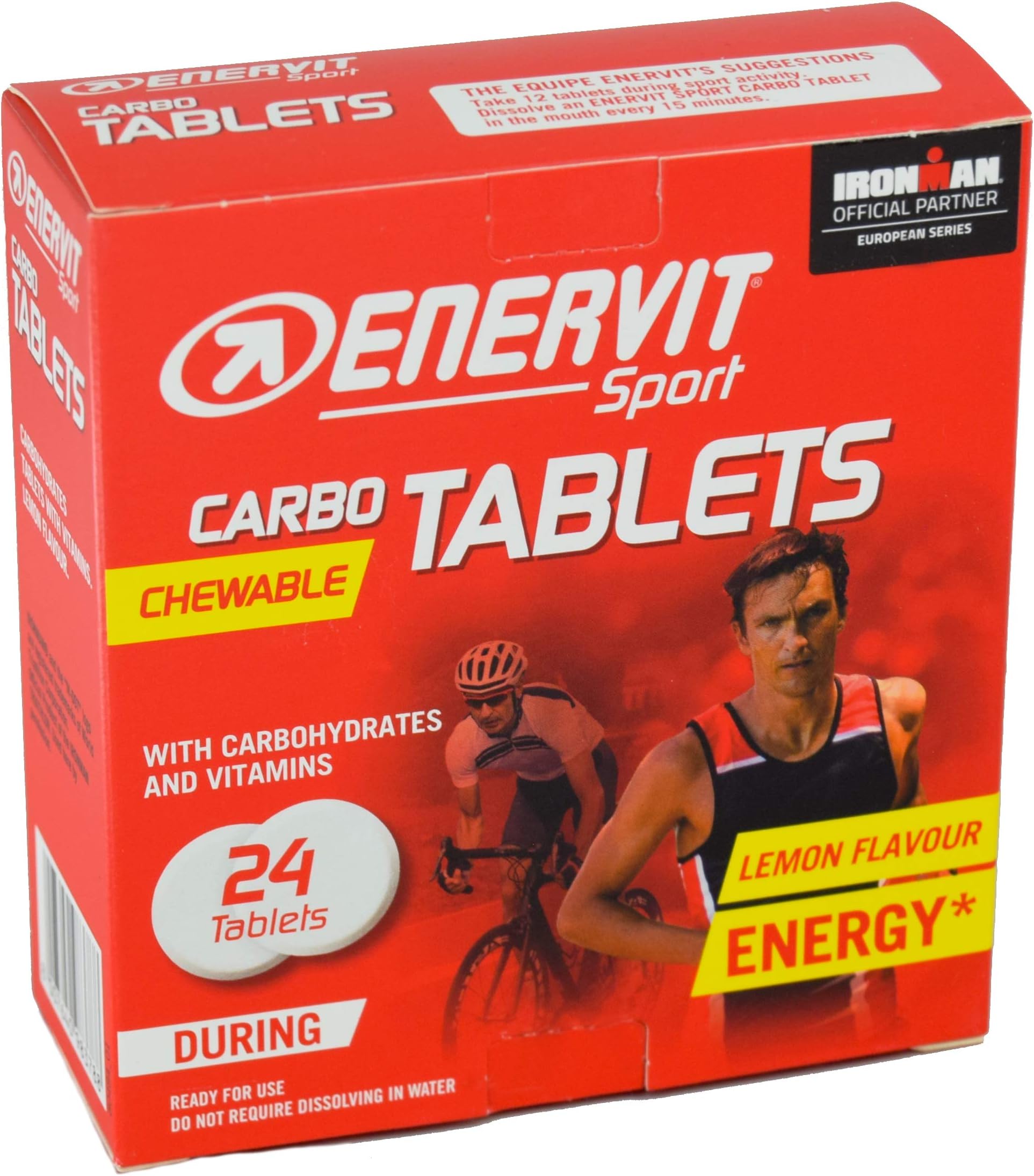 Sport Carbo Chewable Tablets (Lemon, 24 Count (Pack of 1))