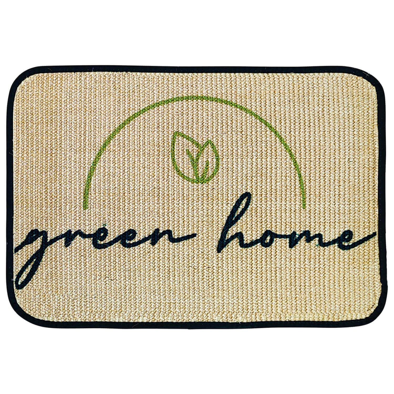 WohnDirect Felpudo Eco-Sisal 45x75 - Felpudo 100% Sisal - Felpudo Antideslizante Sweet Home Hearts - Felpudo Para Rascar - Made In Germany