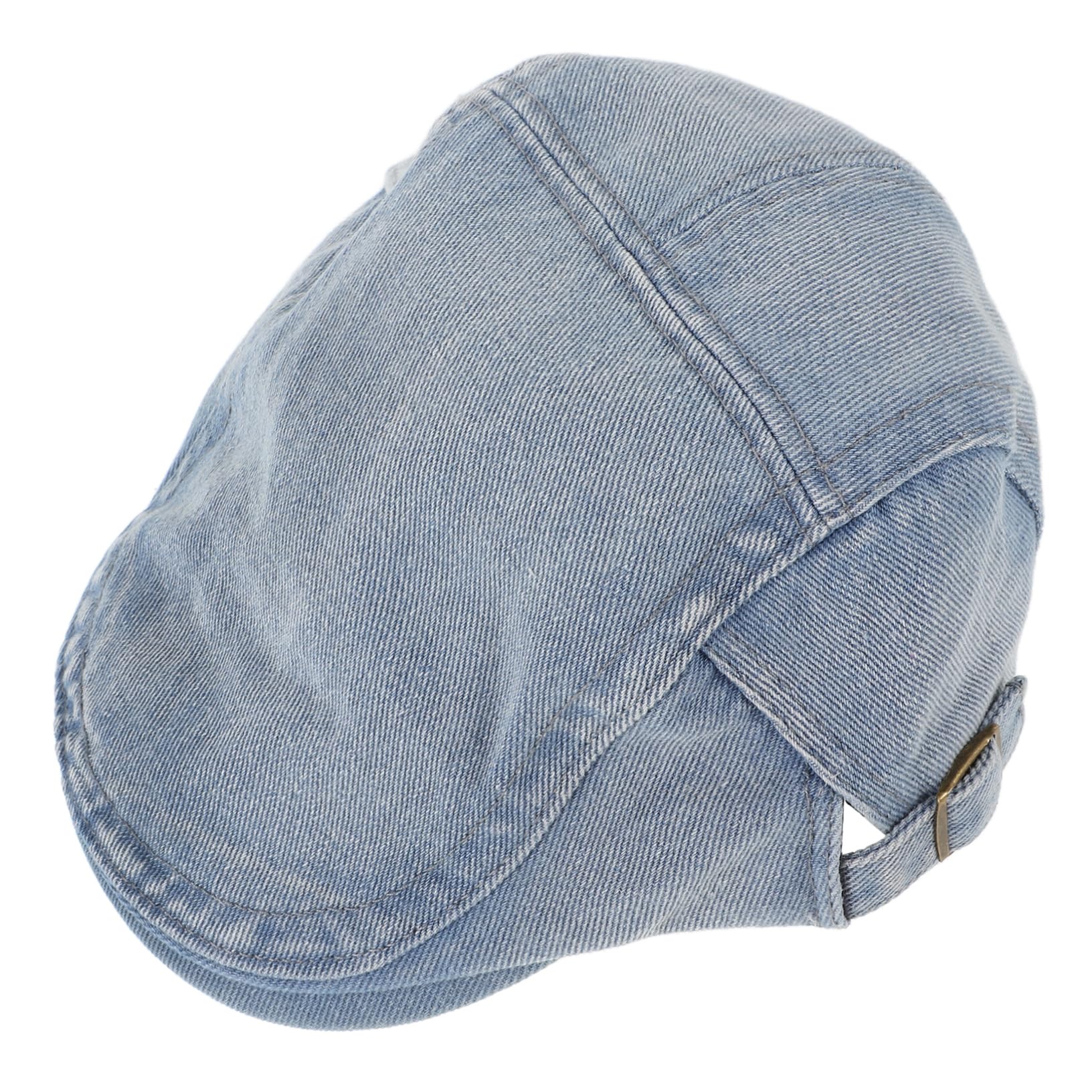 Ipetboom Vintage Washed Denim Beret Hat for Women Stylish Faded Cowboy Cap Unisex Fashion Accessory Classic Aesthetic for Unique Style and Statement for Casual Outfits