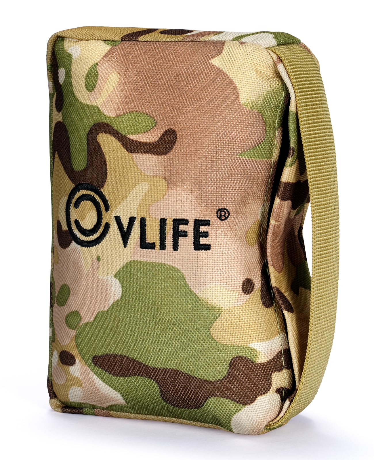 CVLIFE Hunting Gun Holders Pre-Filled Shooting Rest Camo Bag for Rifles, Outdoor, Range, and Hunting