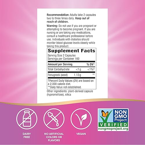 Miniatura 5 de Nature 's Way, Semilla de Fenugreek 610 mg