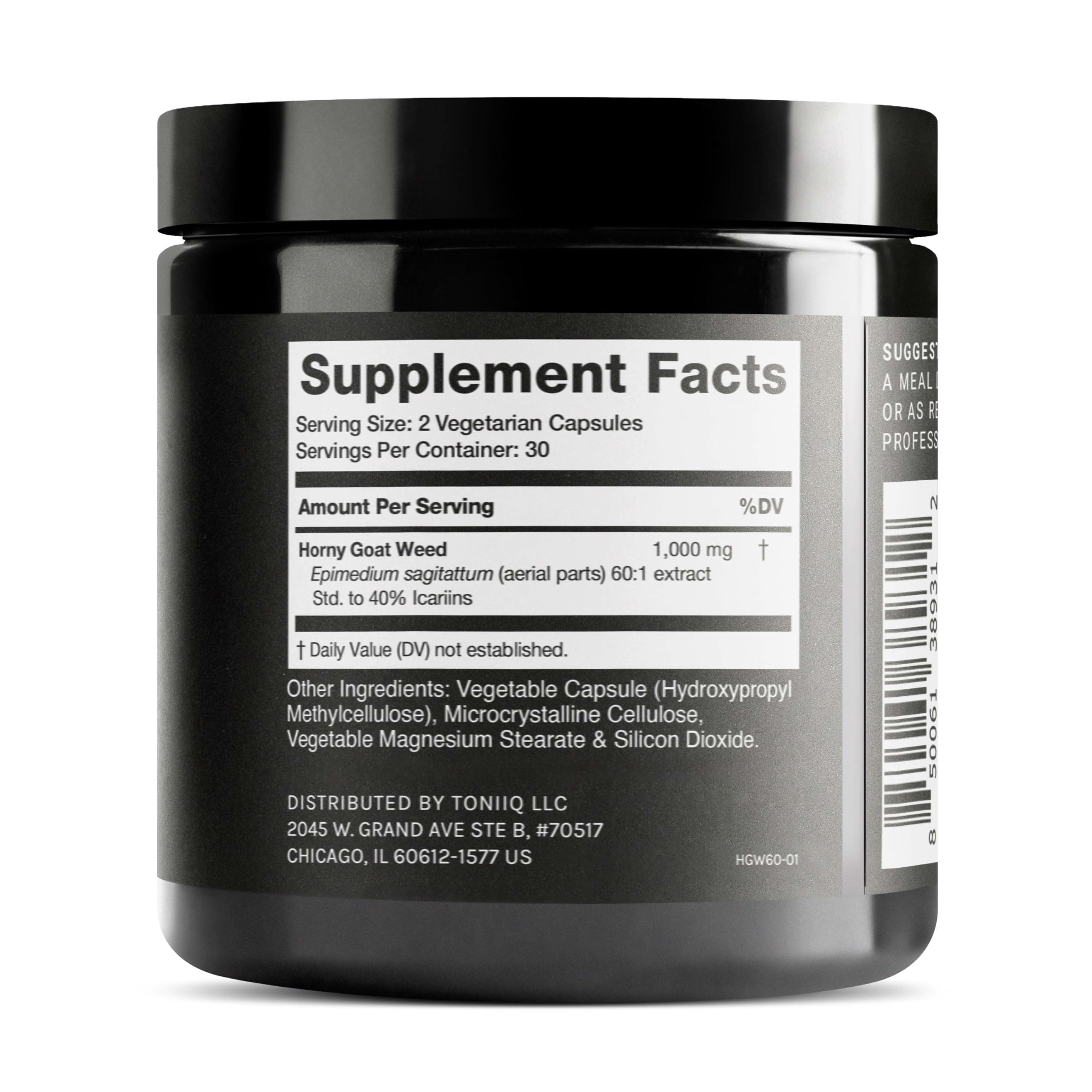 Toniiq Super Strength Horny Goat Weed for Men & Women — Amazon image 2