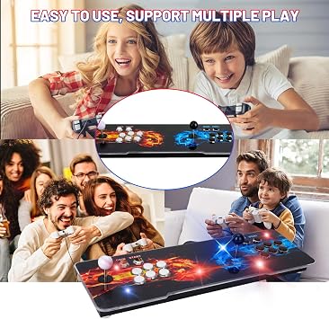 10,000 Games in 1 Pandoras Box Arcade Game Console 3D Double Stick WiFi Arcade Machine for PC Projector TV Favorite List 4 People Online