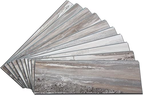Palisade Azulejos de vinilo entrelazados impermeables para pared, cocina o baño, 22.8 x 7.31 pulgadas, granito del Louvre (paquete de 10) disponible en Yaxa Peru