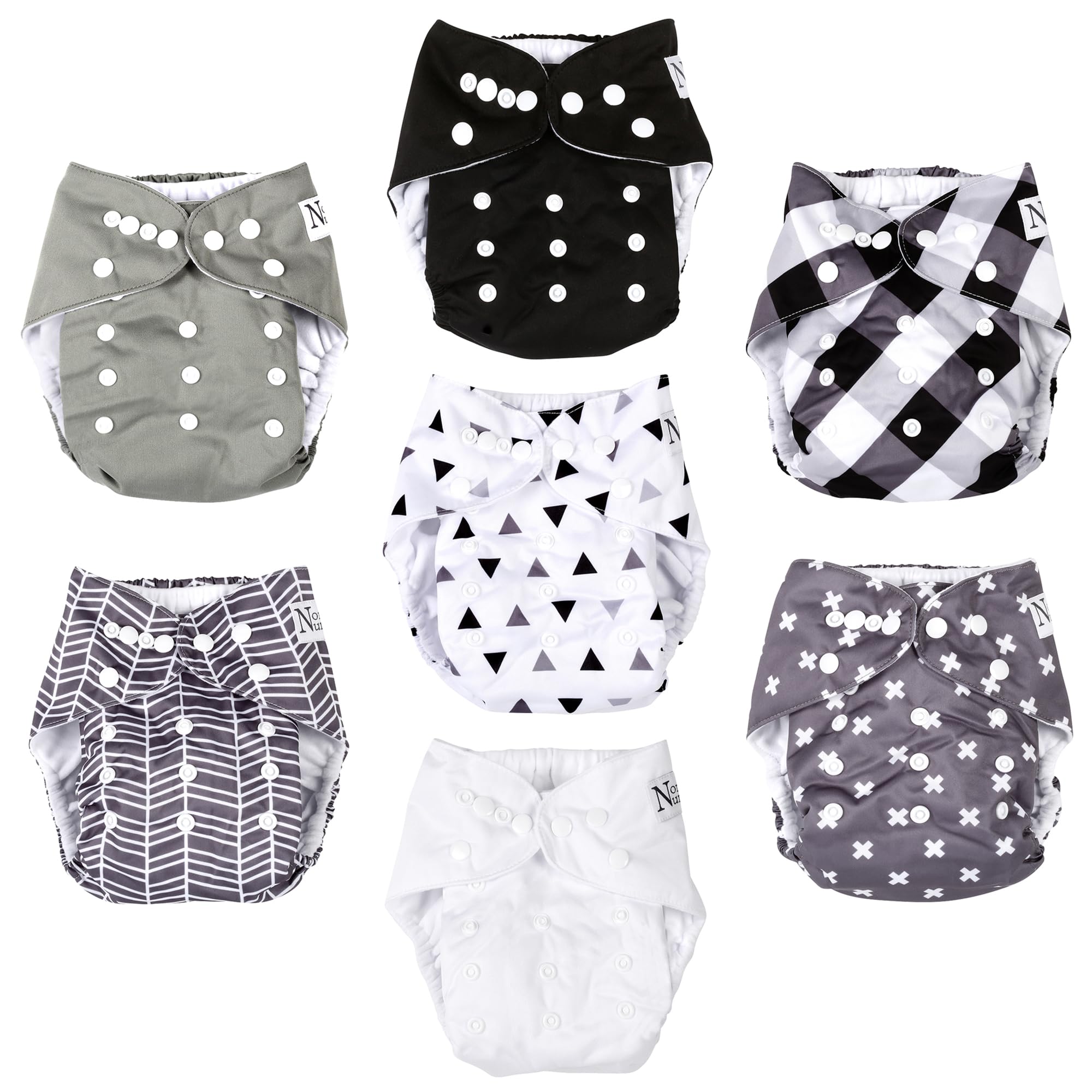 Nora's Nursery AWJ Cloth Diapers 7 Pack With 1 Wet Jamaica