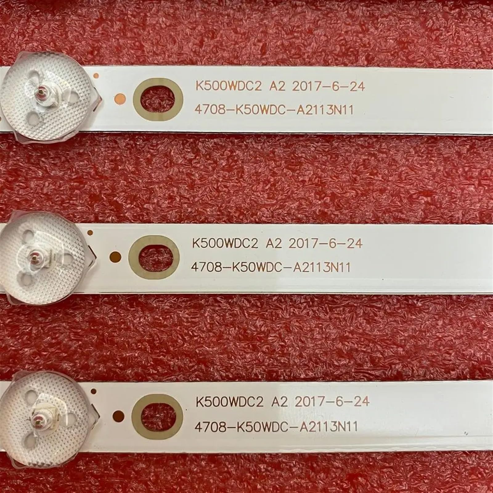 Striscia di retroilluminazione a LED 5LED (6V) Compatibile for 50put6002 IM50US820 50USK1810T2 50PUT6023 K500WDC2 A2 4708-K50WDC-A2113N11(18pcs for 2 TV)