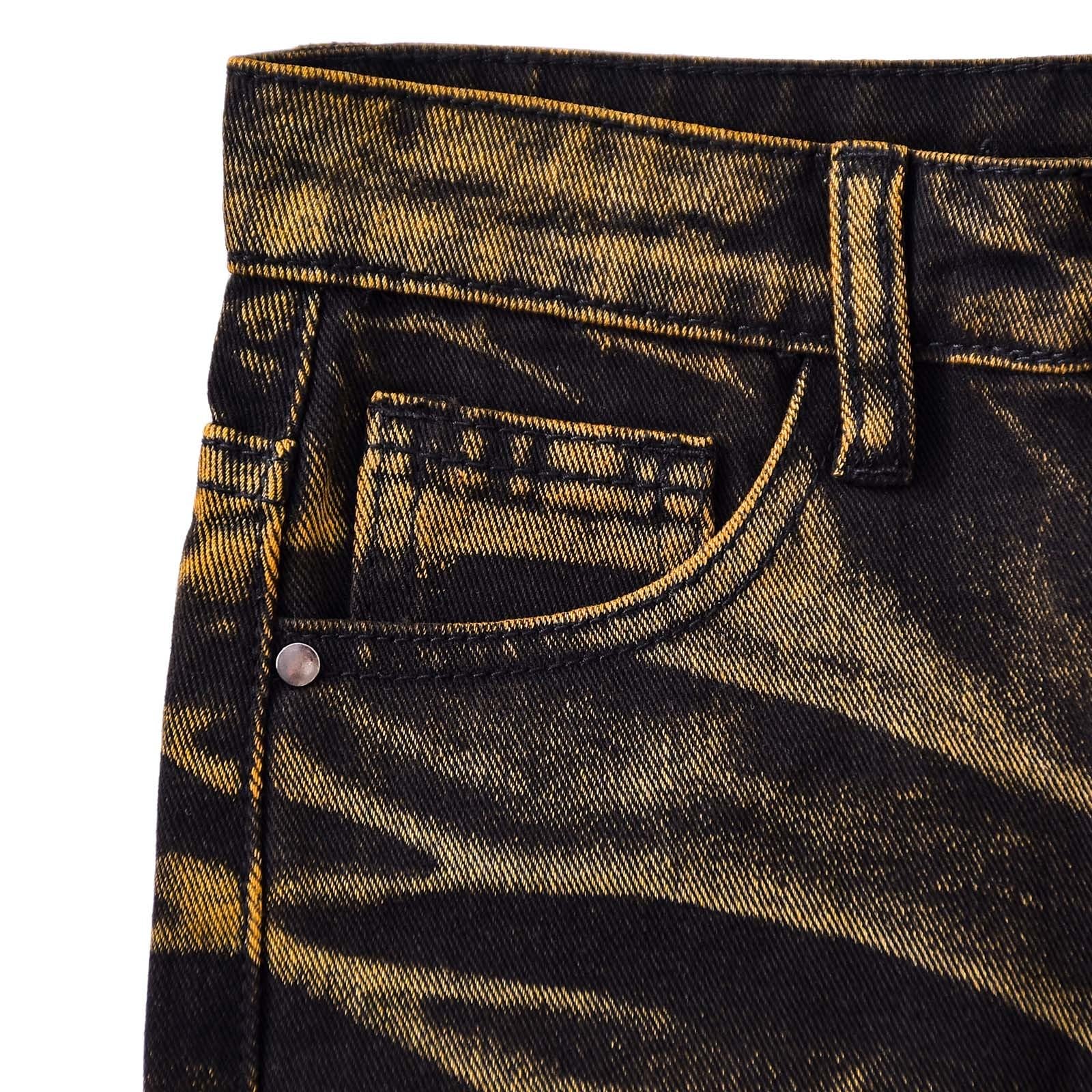 Generico Jeans Bambino 5-14 Anni Elasticizzati Regular Pantaloni Jeans Denim Ragazzo Elastico Vita Vintage Pantaloni da Lavoro Cargo Stretch Invernali Skater Streetwear con Tasconi