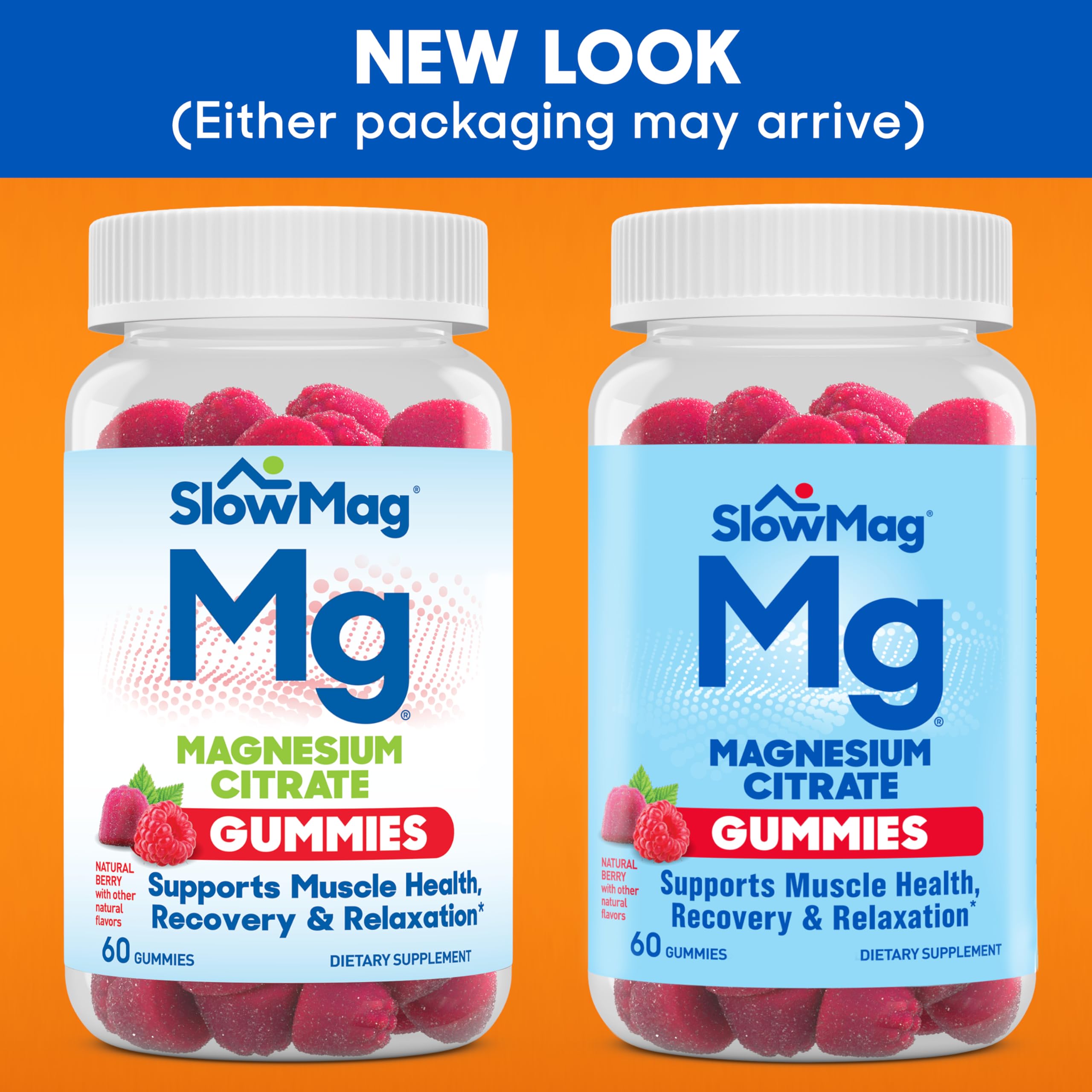 SlowMag Magnesium Citrate Gummies, 60 Count, Supports Muscle Health, Natural Berry Flavor, Recovery & Relaxation — Amazon image 4