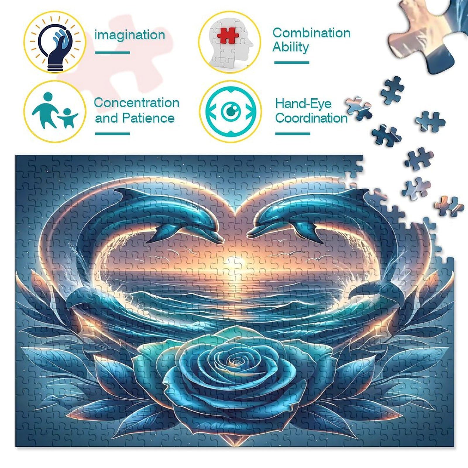 Puzzle Photo en Forme de cœur prêt à décorer - 75 pièces, 190 x 190 mm - Puzzle «cœur» avec Propre Motif, Texte ou Photo, Cadeau Photo créatif Puzzle Photo en Forme de cœur prêt à décorer - 75 pièces, 190 x 190 mm - Puzzle «cœur» avec Propre Motif, Texte ou Photo, Cadeau Photo créatif
