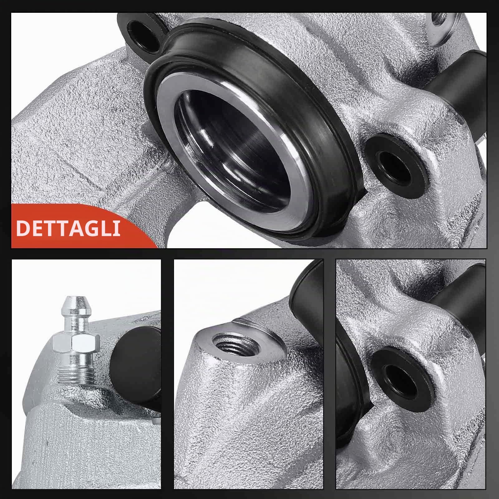 Frankberg 2 Pinze freno asse anteriore sinistra destra 8K0615124C | 57 mm, metallo; Compatibile con: A4 Avant 8K5, A4 Allroad 8 km, A5 Sportback 8TA, A5 8T3, A4 8K2, A5 Cabriolet 8F7