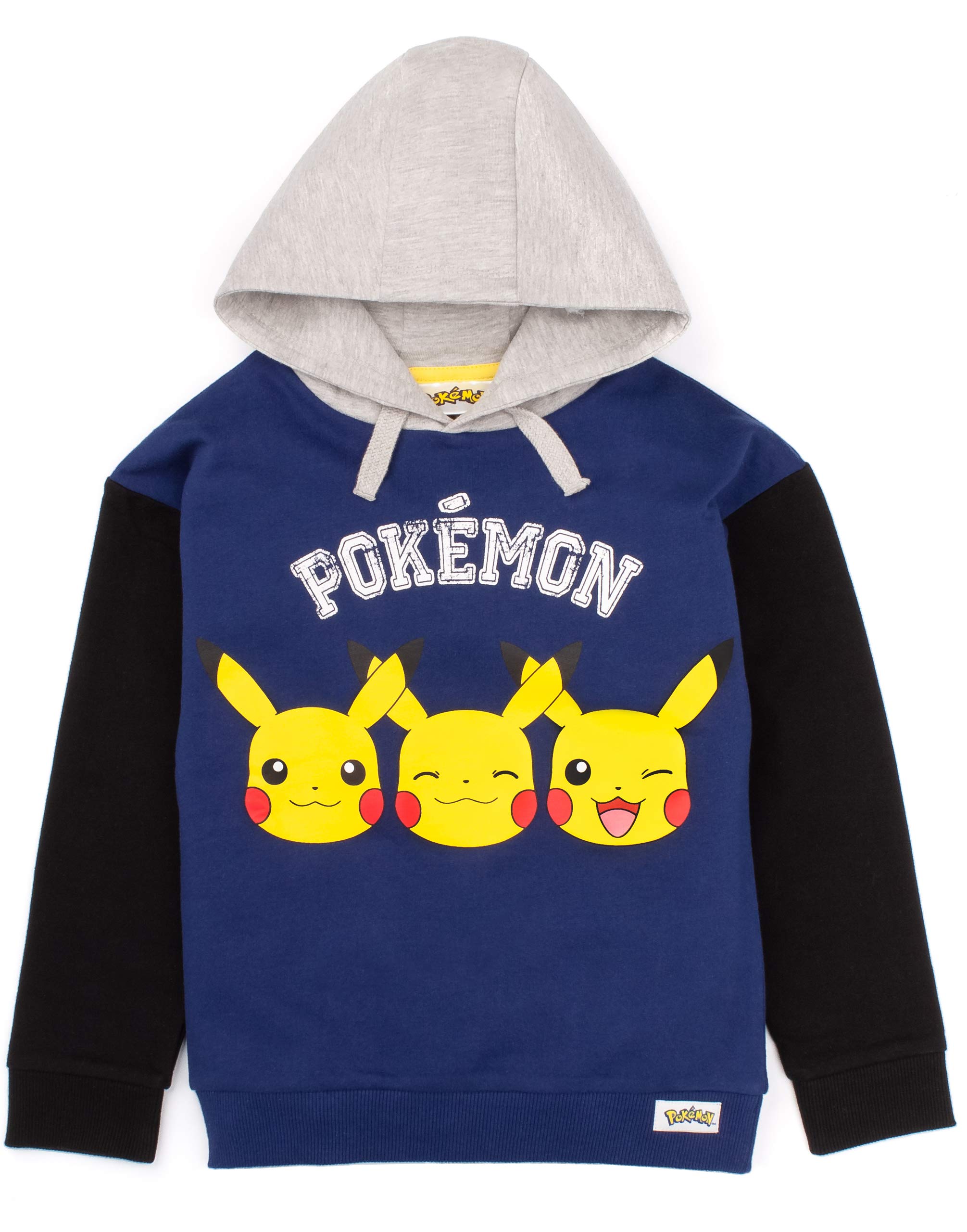 Buy Pokemon Hoodie Boys Kids Pikachu Face Blue Game Sweater Gift - View #9