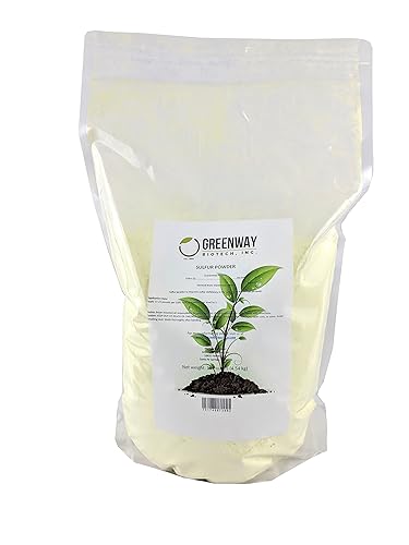 Greenway Biotech Fertilizante orgánico en polvo de azufre para plantas, necesario para reducir el pH y aumentar las deficiencias de azufre, disponible en Yaxa Costa Rica
