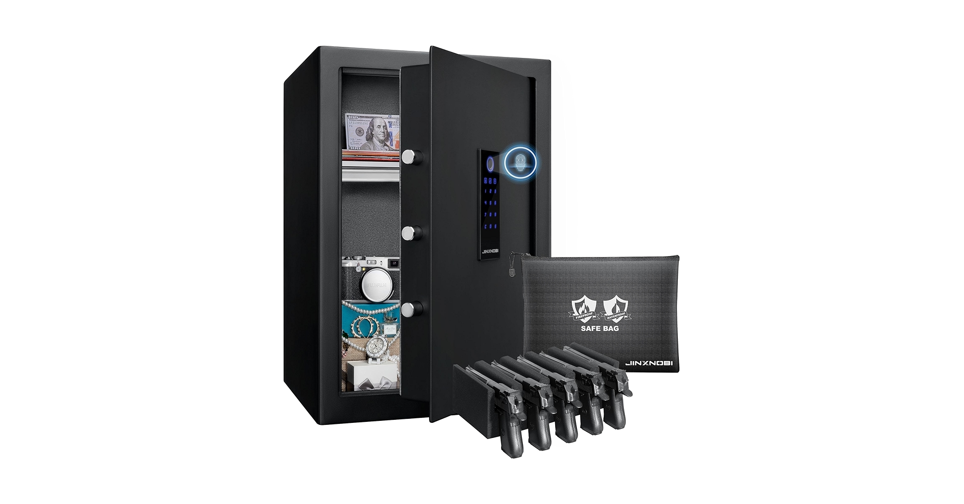 Does Steelwater offer biometric gun safes?
