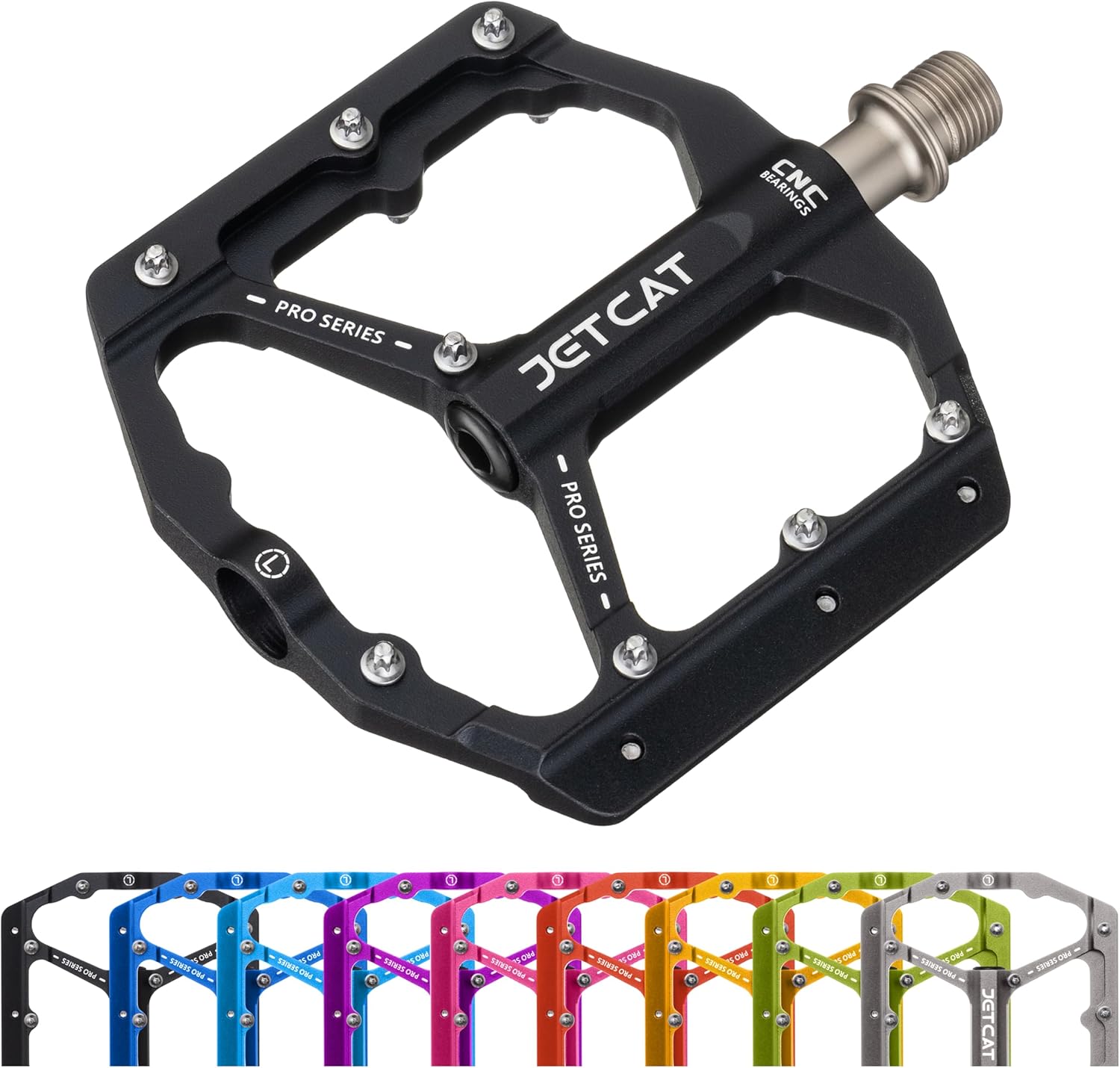 JETCAT Mountain Bike Pedals Flat - MTB Pedals Flat