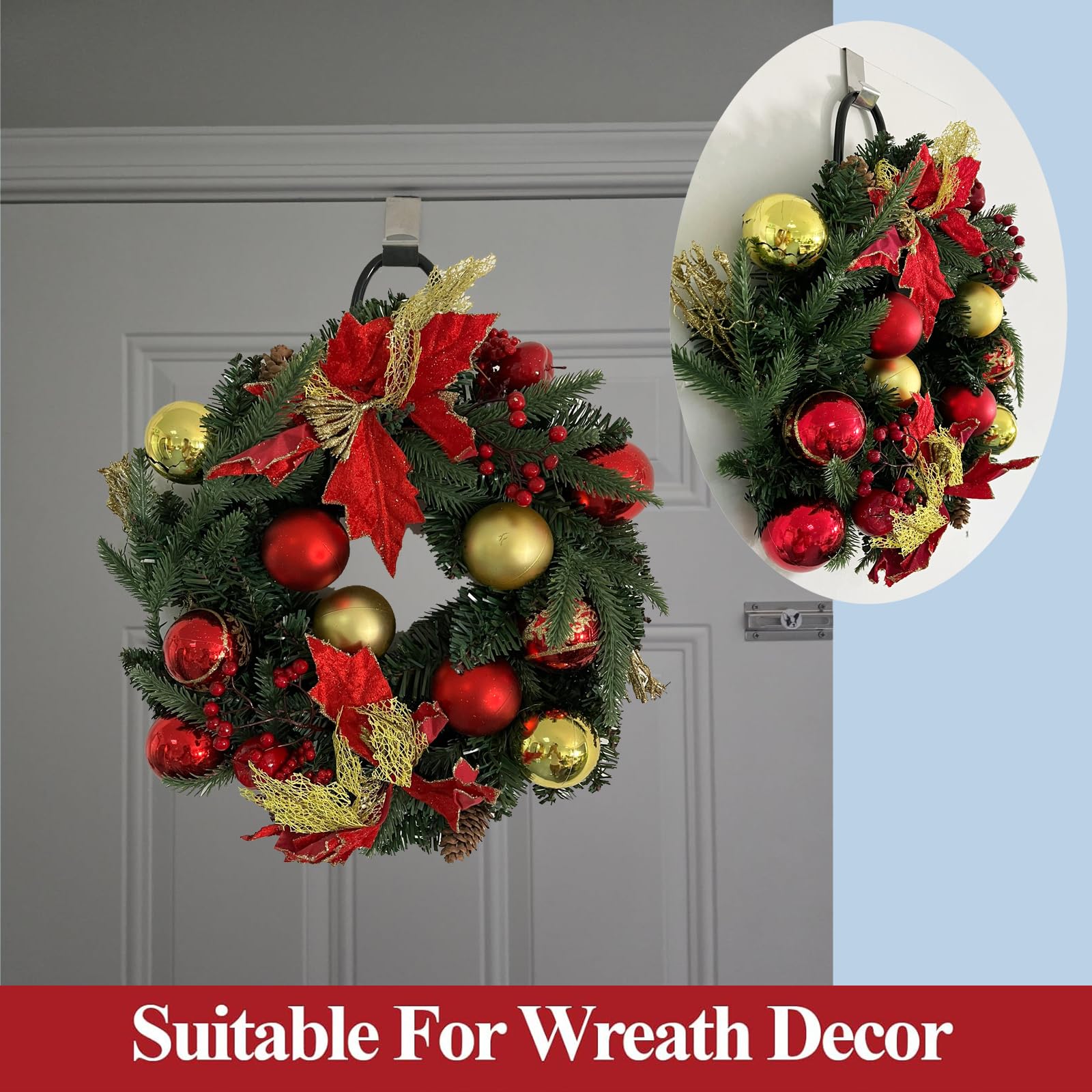 Lot De 6 Crochets De Porte Avec Caoutchouc Pour éviter Les Rayures